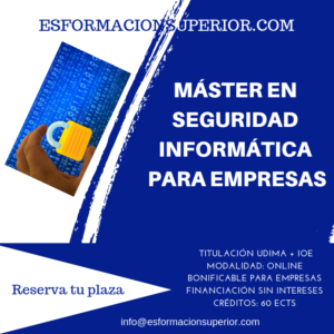 master en seguridad informatica en la empresa